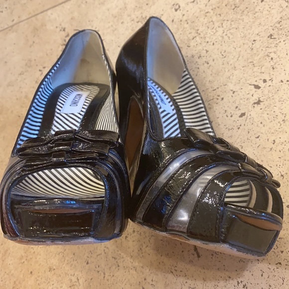 Moschino Authentic tuxedo bow patent platform - Picture 6 of 10